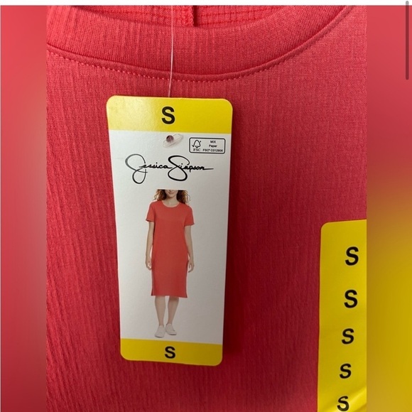 Jessica Simpson midi crepe coral dress - Picture 5 of 5